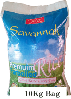 10kg Onyx Savannah Premium Parboiled Rice